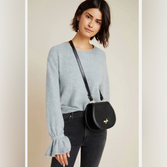 Anthropologie Sweaters - Anthropologie Eri + Ali Hacci soft ruffle sleeve SweaterM